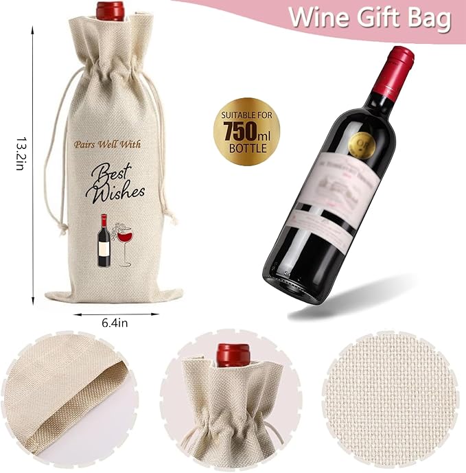 Wine Glasses Gifts for Women Alphabet A-Z, Cool Personalized Gold Monogrammed 'B' Red Wine Glass Set, Pink Gift Package with Goblet, Wine Bag, Key Chain, and Card for Woman