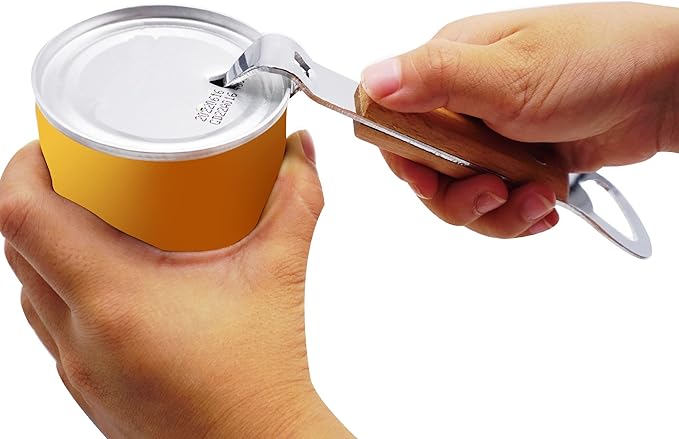 HANCELANT Can Punch Bottle Opener, Manual Stainless Steel Can Opener 1 Pack