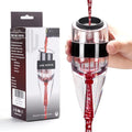 D&Slifei Wine Aerator Pourer and Decanter with Unique Aeration Device Quickly Enhances Wine Flavors with Smoother Finish,Best Gifts for Wine Lovers and Sommeliers (Black)