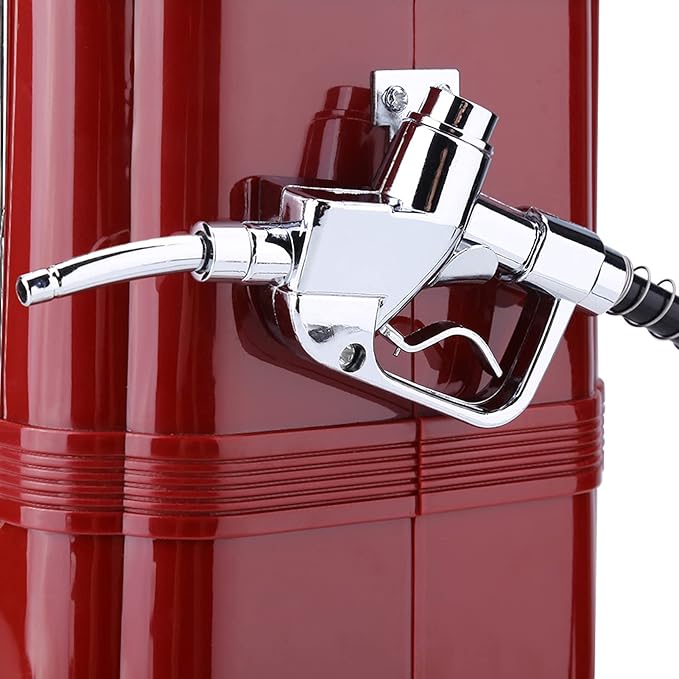 Beverage Pump Dispenser, 1000cc Double Guns Wine Beverage Pump Liquor Alcohol Beer Dispenser Beer Pump(black) (Red)