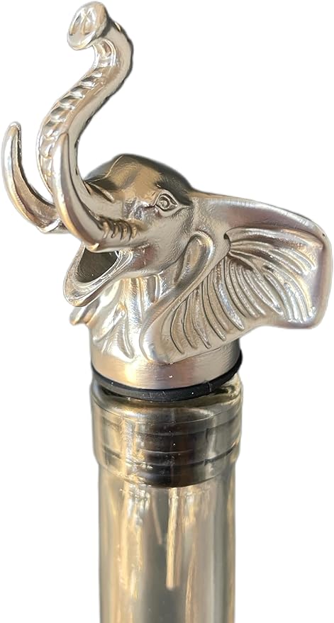 Elephant Wine Aerator Pourer Spout – Funny Dinosaur Wine Gift for Men & Women – Novelty Animal Wine Accessory for Parties & Home Bar