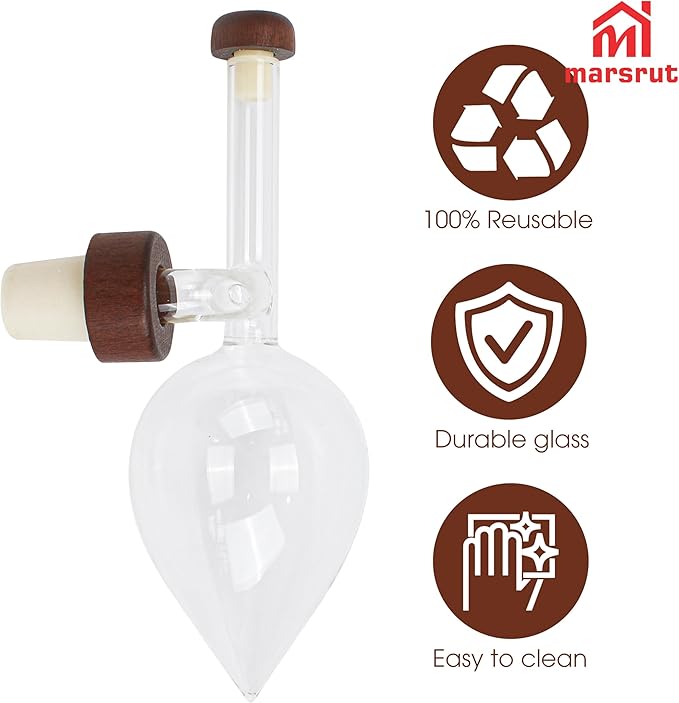 Wine Aerator Decanter Bulb, Italian Aireador De Vino, Wine Whisky Bottle Decantador Dosificador Pourer for Taste Better, Clear Glass Spout, Accessories for Birthday Father Gift Home Gathering, No Drip