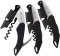 Vintorio Professional Waiters Corkscrew - Wine Key with Ergonomic Rubber Grip, Beer Bottle Opener and Foil Cutter (3 Pack)