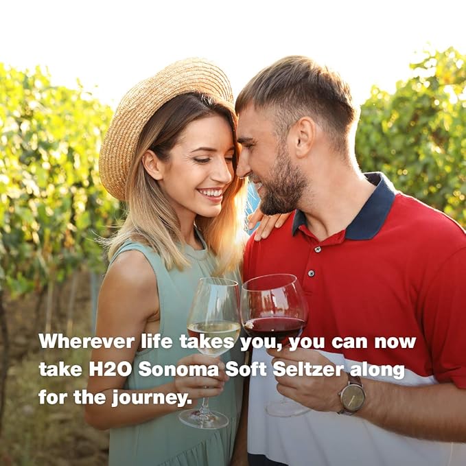 H2o – 0.0% Alcohol Pinot Noir | Non-Alcoholic Wine Alternative, Made in Sonoma | Low Calorie, No Sugar Added | Backed by Science | 12 x 12 fl oz Cans