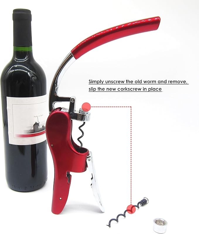Best 3 Pack Replacement Corkscrew Spiral/Worm for KAYCROWN and BestUtensils Wine Opener
