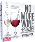 PureWine The Wand Wine Purifier - Red & White Wine Filters for Histamines & Sulfites, Sulfite Remover Sticks, Helps Allergies & Headaches, Gift Accessories for Women & Men - 30 Wands, Silver