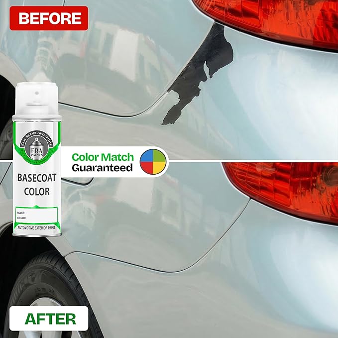 ERA Paints S3W/S5W - Ruby Wine Metallic for KIA Exact Match Automotive Touch Up Paint Spray - 2K Essential Kit