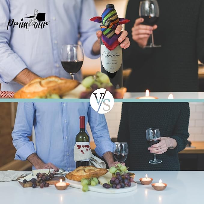 Wine Bottle Drip Ring – Premium Silk Wine Drip Collar for No-Mess Pouring – Elegant Wine Accessory