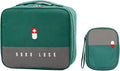 TOPASION Empty First Aid Bags, Travel Medicine Bag, Medical Supplies Organizer Bag, Portable Kit for Traveling, Car, Home, Camping, Office, Hiking, Outdoor (Oxford Green)