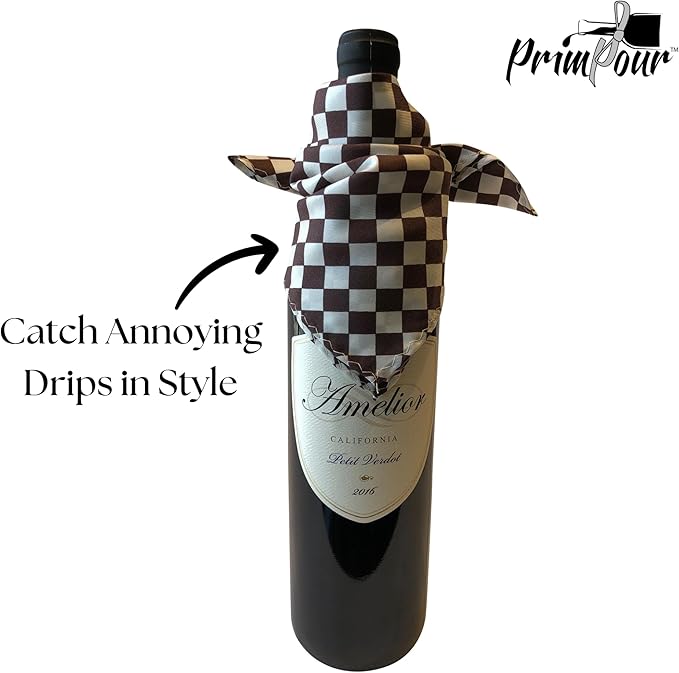Wine Bottle Drip Ring – Premium Silk Wine Drip Collar for No-Mess Pouring – Elegant Wine Accessory