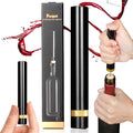 Loritia Aeropop Wine Bottle Opener - NUCOKRS Portable Needle Type Air Pressure Corkscrew Manual 3-7 Pumps to Open for Travel, Parties, Home, Picnic and Restaurant, Perfect for Wine Lovers Gold