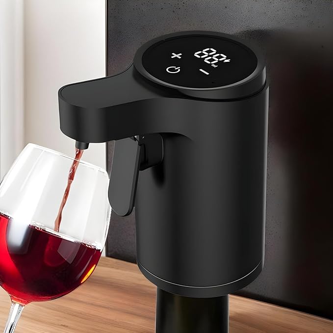 Electric Liquor Dispenser, Automatic Touch Screen Decanter, Digital Whiskey Pourer, 4 Modes Adjustable And Rechargeable