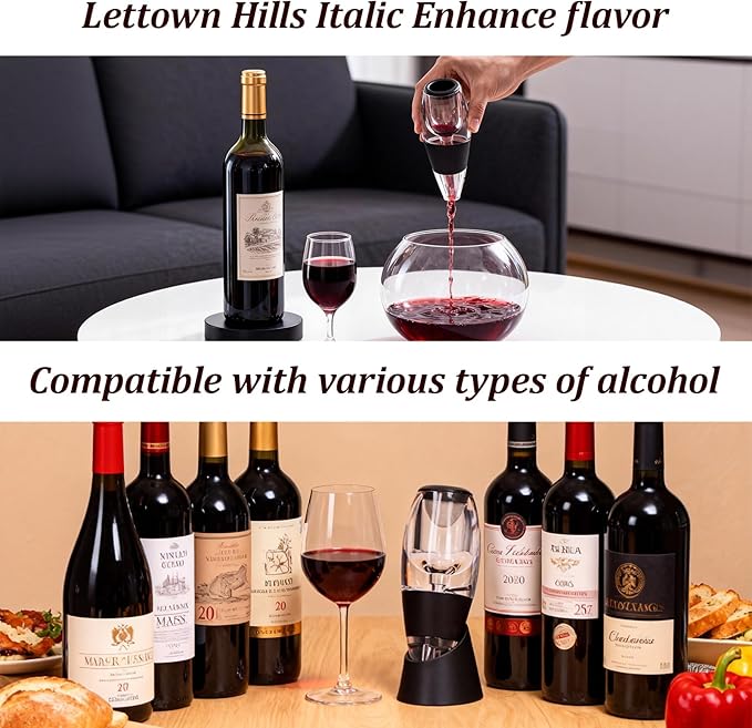 Wine Aerator Plastic Mesh Filter Transparent Design Ideal Gift Enhances Flavors Wine with Smoother Finish Wine Airarator for Wine Lovers and Sommeliers