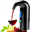 Electric Wine Aerator [BLACK], USB-Rechargeable, Gift for Wine Lovers, One-Touch Dispenser, Wine Presever
