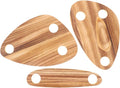 Amosfun Wine Bottle Topper Serving Tray Set of 3 Floating Wooden Cheese Boards 11.81X7.87X0.31In Lightweight Picnic Party Wedding Snack Platters