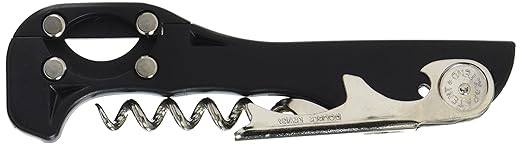 Franmara 2037-BU Boomerang Two-Step Soft-Touch Waiter Corkscrew with Foil Cutter