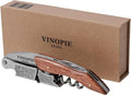 Grape Stem Design Stainless Steel Corkscrew and Foil Cutter - Wine Key Sommelier Knife