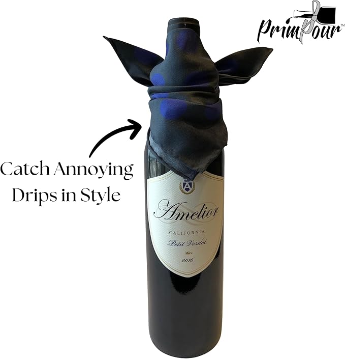 Wine Bottle Drip Ring – Premium Silk Wine Drip Collar for No-Mess Pouring – Elegant Wine Accessory