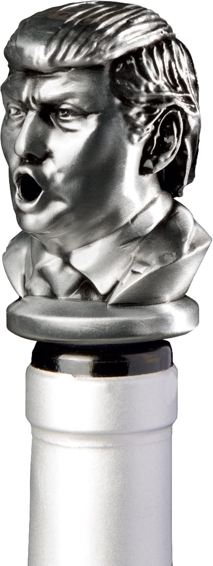 Stainless Steel Trump Wine Aerator Pourer - Deluxe Decanter Spout for Robust Red and White Wine - Pour Amore Bottle Pourer/Stopper & Air Diffuser by Chris's Stuff