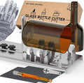 Glass Bottle Cutter & Bottle Cutter, Upgraded Glass Cutter for Bottles, Glass Cutting Kit for Wine, Beer, Liquor, Whiskey, Alcohol, Champagne, Bottle Cutter for Round Bottles