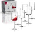 RONA Medium 42 Wine Glass | 14 oz. | Set of 6 | Medium Collection | White and Red Wine Glass Set | Crystalline Glass | Ideal for Home, Restaurant, Party, Wedding, Champagne | Made in Europe |