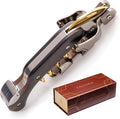 Corkscrew for Professionals FALCORK® 249 – Protection – 2-Step Unique Single Lever and Generous Ergonomic Handle for Sweet, Stable and Careful Service in High Hospitality – Only Noble Materials