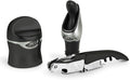 Rabbit 3-Piece Zippity Wine Tool Kit, Velvet Black