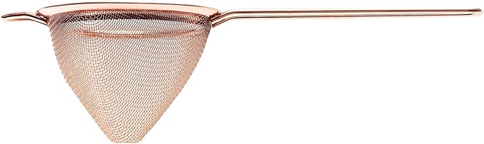 Cocktail Kingdom CoCo Strainer, Ultra Premium Mesh Cocktail Cone Strainer - Copper-Plated