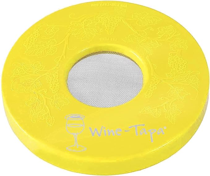 Drinking Glass Covers- Keep Bugs Away from Wine Glasses Outdoors - Use as Cover for Coffee Mugs, Soda Cans, and Drinking Glasses, Set of 4 No Spill Drink Covers (Monaco)