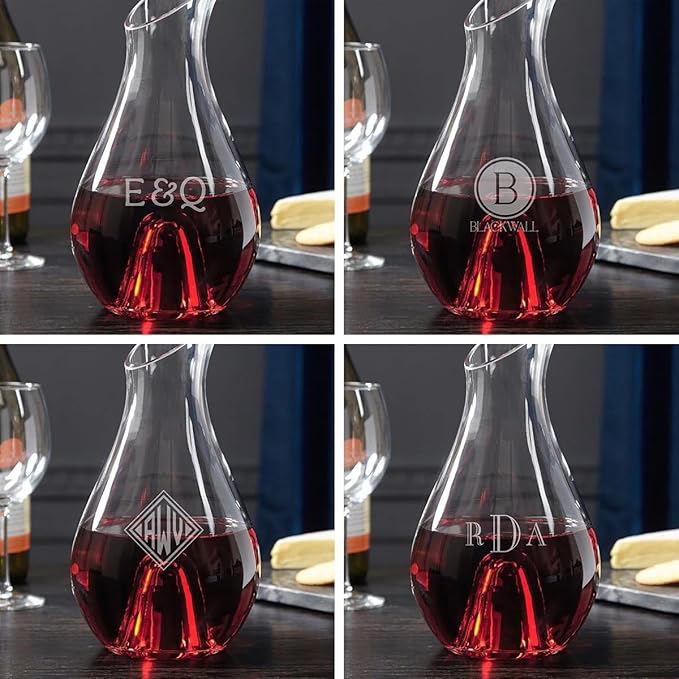 Personalized Wine Decanter - Engraved Wine Carafe by HomeWetBar