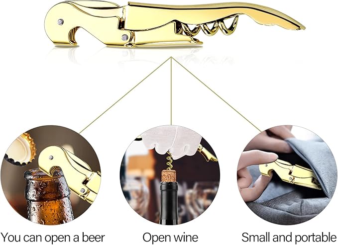 Waiters Corkscrew Professional Wine openers,stainless steel Wine Key for Restaurant Waiters,Classic All-in-one Corkscrew, Bottle Opener and Foil Cutter