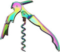 Oenophilia Duo-Lever Professional Waiters Corkscrew, Wine Opener and Foil Cutter, Bottle Opener - Plated, Iridescent Rainbow