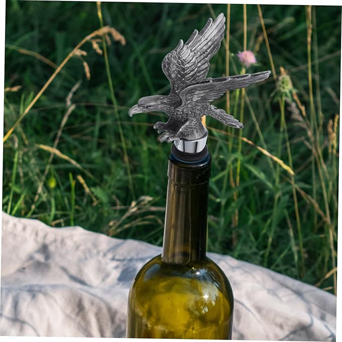 Healifty 1pc Eagle Head Shape Wine Stopper Creative Eagle Bottle Stopper for Wine Reusable Strong Sealing Easy to Clean