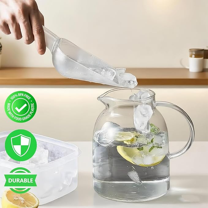 6Pcs Muddler for Cocktail Set - 304 Stainless Steel Muddler Cocktail Spoon Jigger Straw Cleaning Brush, Ice Scoop and Ice Tongs, Bar Accessories Tools for Mojitos, Lemonades, and Fruit Drinks