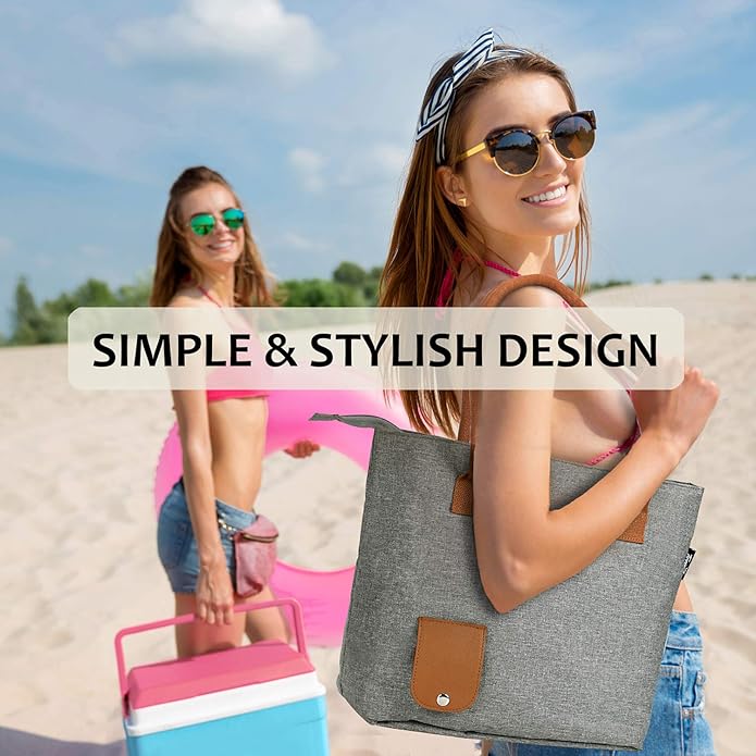 Tirrinia Wine Tote Bag, Beach Cooler for Travel Gift, Drink Purse Travel Bag with Spout for Picnic, BYOB, Party, Dinner, Pool