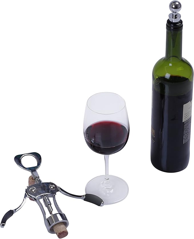 Premium Corkscrew and Wine Stopper Set
