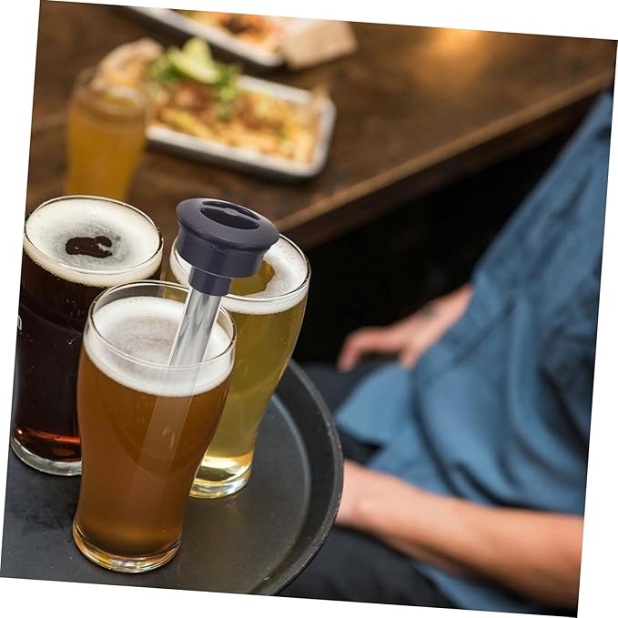 Stainless Steel Ice Column Tube Reusable Beverage Chiller Stick Vinoamigo Wine Cooling Rod