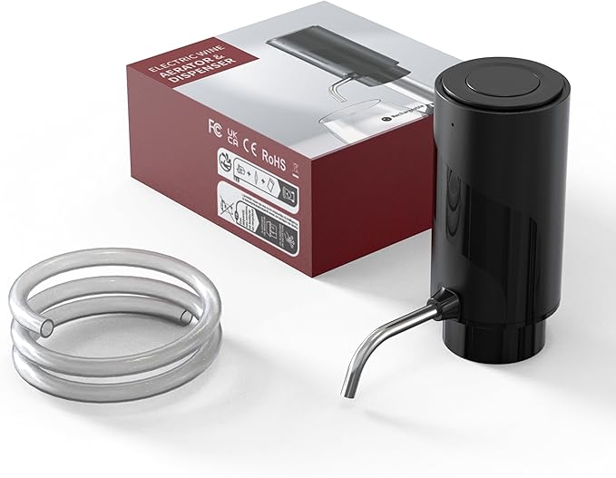 Wine Aerator Pourer with USB Rechargeable, Electric Wine Bottle Dispenser,Automatic Wine pourer Machine,One Touch Multi-Smart Wine Decanter for Wine Lovers,Wine Gifts