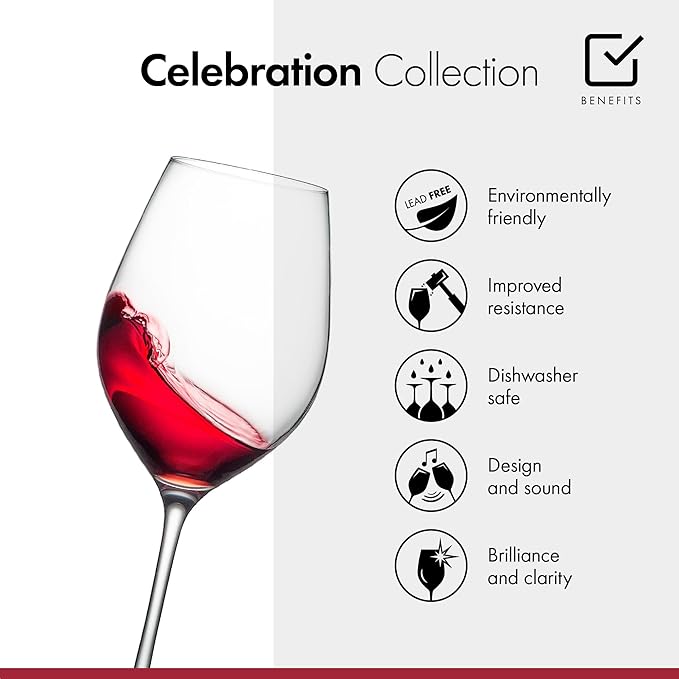 RONA Celebration 660 ml / 22 oz Red Wine Glass Set of 6