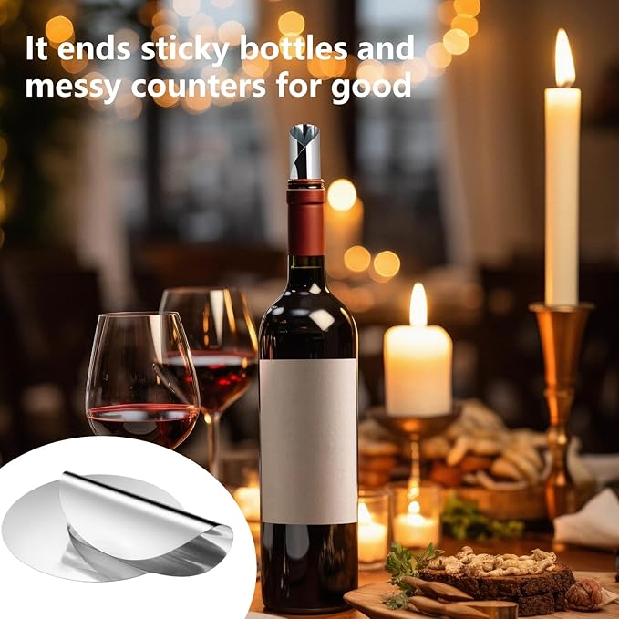 100 Pack Stop Wine Pourer Reusable Drip Free Pourer for Wine, Whiskey, Liquor & Oil Bottles for Easy Pouring from Bottles