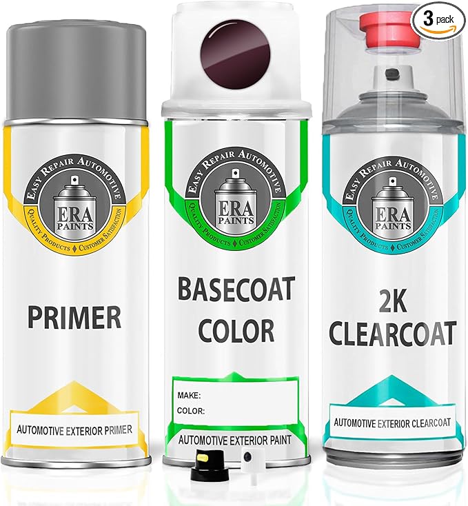 ERA Paints W5R/5R/RS - Wine Red for HYUNDAI Exact Match Automotive Touch Up Paint Spray - 2K Premium Kit