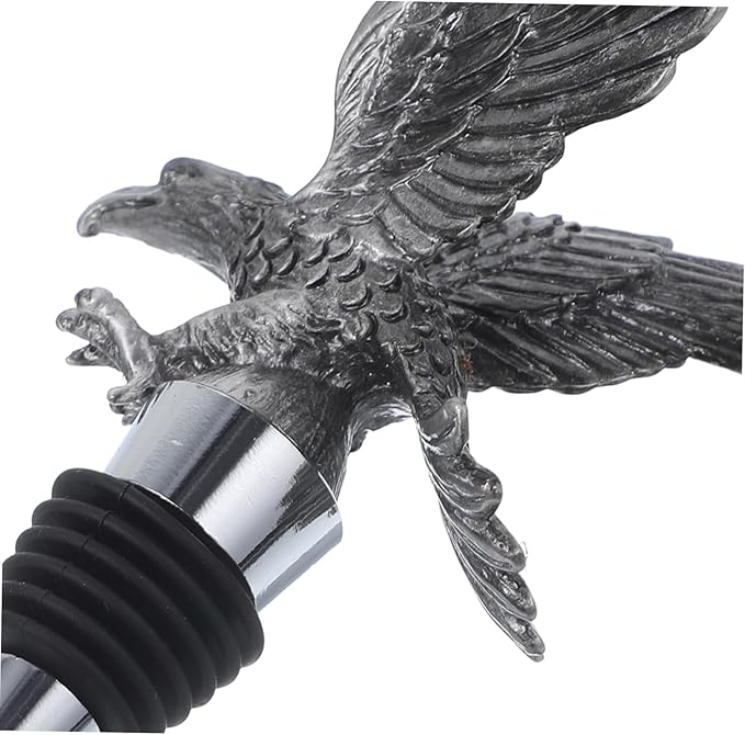 Eagle Wine Bottle Stopper Reusable Metal Wine Sealer Decorative Eagle Head for Home Bar