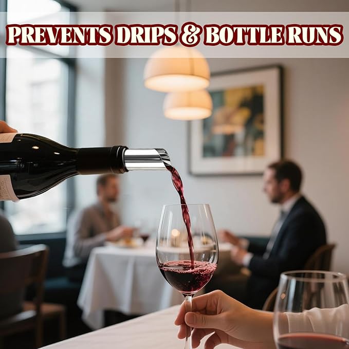 100Pcs Disposable Wine Pourer Discs, 3Inch Anti-Drip Liquor Pour Spouts for Wine & Liquor Bottles, No-Rinse Single-Use Design Avoids Cross-Flavors