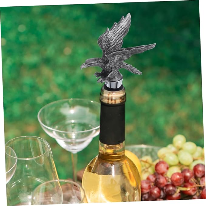 MAGICLULU Eagle Head Wine Bottle Stopper Elegant Wine Sealing Plug for Parties and Reusable Fits Standard Bottles Unique Decorative Accessory