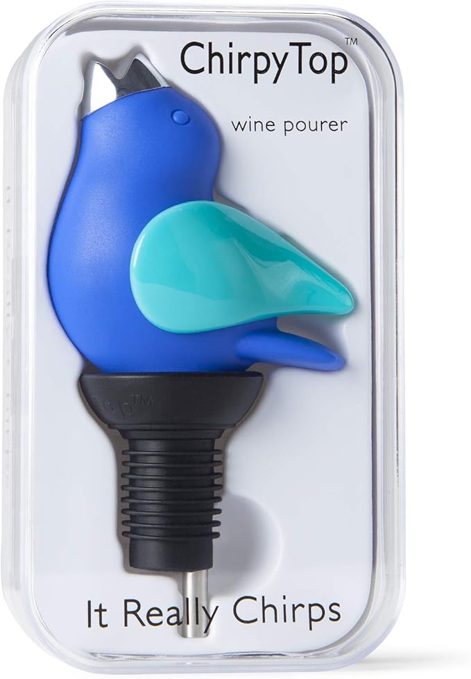 Wine Pourer - Cobalt and Aqua