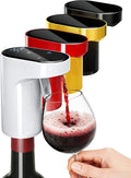 Fathers Day Gift|World Cup Viewing Party Supplies,5-in-1 Electric Wine Decanter & Smart Liquor Dispenser,Automatic Aerator&Pourer with 1-999ml Precision Dosing|Gift for Men,Dad,Whiskey Lovers(White)
