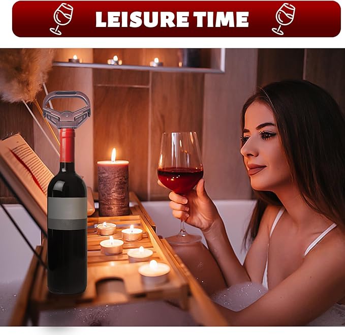 3 in 1 Ah So Two Prong Wine Opener & Cork Remover,It Can Remove The Older and Fragile Wine Corks so Easy for Connoisseurs to Uncork (Sleek-4H)