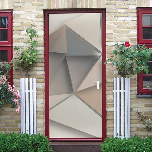 3D Peel and Stick Murals - Three-dimensional Wallpaper - Self-adhesive Removable PVC Waterproof Door Poster for Bedroom Living Room Wall Decoration 31.5 x 78.7 inch