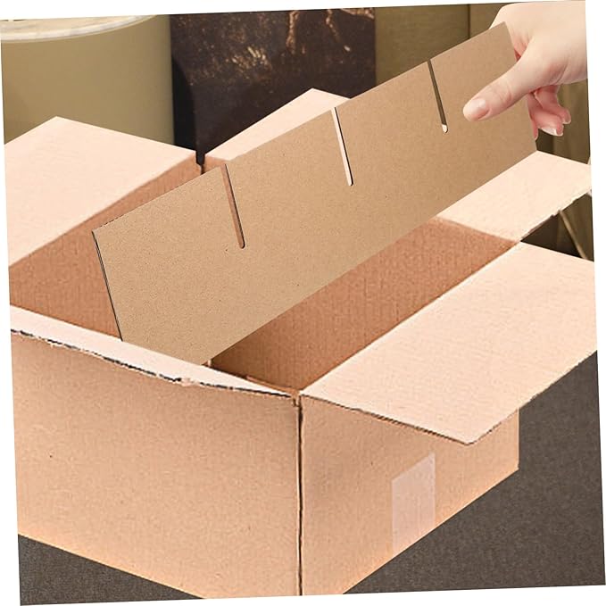 Cardboard Box Dividers for Glass Packing Protective Divider Kit for Dishes and Wine Sturdy Shock-resistant Packing for Moving and Shipping