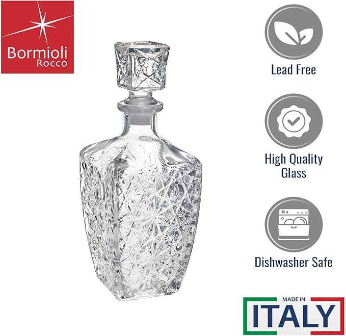 Bormioli Rocco Dedalo 26.4 oz. Decanter with Stopper